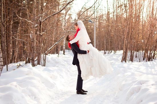 Особенности зимней свадьбы, свадьба зимой, достоинства зимней свадьбы, плюсы свадьбы зимой