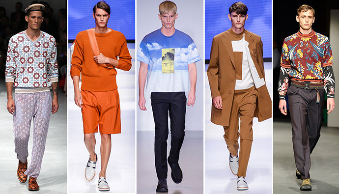 модные тенденции мужской моды, мужская мода на лето 2014